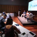 13 12 2016 - Sexto ENECOB. Encontro Nacional de Editores,Colunistas,Reporteres e Blogueiros sobre, O LEGADO DOS JOGOS. realizado,na Sala Cecilia Meireles,no Centro do Rio de JaneiroLeandro Mazino do ENECOB,anadadora Poliana Okimoto e o Nadador, Luiz Altamir,.Fotos de Estefan Radovicz / Agencia O Dia                             ESPORTES / COMPETIDORES / FUTURO